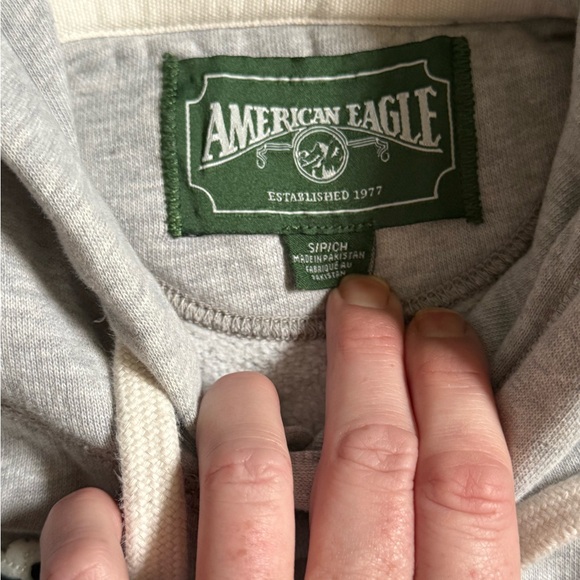 American Eagle Outfitters Gray and White Sweatshirt - Picture 4 of 4